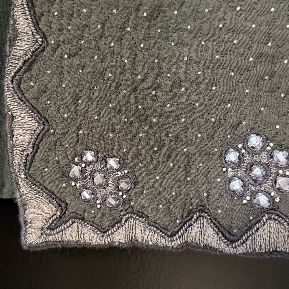 Label Ritu Kumar Grey Embellished Jacket - Picture 8 of 12